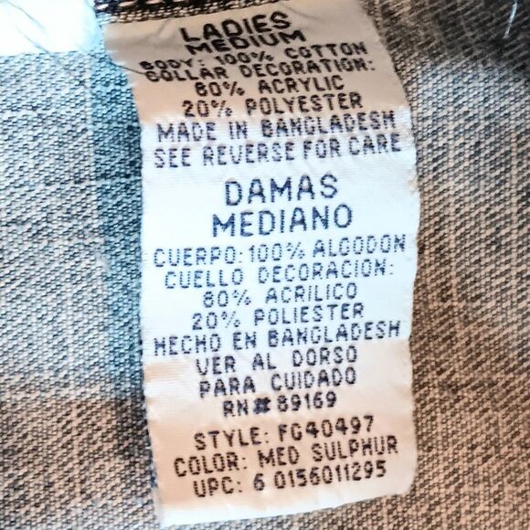 Vintage Denim Long Jacket Coat Removable Faux Fur Collar Faded Glory Size Medium - Picture 7 of 16